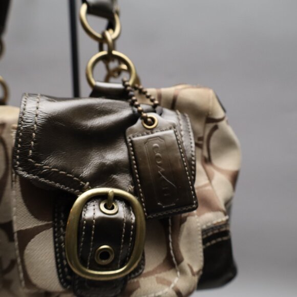 Coach 2008 Soho Signature Double Pocket Satchel - Picture 3 of 5